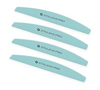 STALEKS PRO 4 piezas Lima buffer pulidor soft forma media luna doble cara. Grano 400/3000