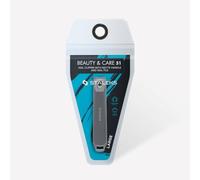 STALEKS PRO Beauty & Care Cortauñas compacto con lima. Acero inoxidable. Acabado satinado mate, compacto y práctico para usar en casa y de viaje. (KBC-51 (Grande))