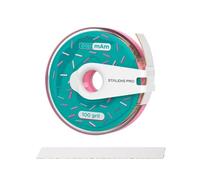 STALEKS PRO BOBBINAIL Dona con recambio de lima blanca Papmam Expert ATC Donut dispensador de lima 6mts ( Donuts + Recambio) (Grano 100)