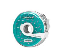 STALEKS PRO BOBBINAIL Dona dispensador de limas con recambio de lima blanca adhesiva Expert ( Donuts + Recambio) (Grano 100)