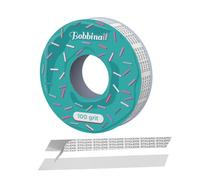 STALEKS PRO BOBBINAIL recambio desechable de lima blanca adhesiva en rollo Expert para Donut dispensador de lima 6mts (Grano 100)