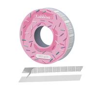 STALEKS PRO BOBBINAIL recambio desechable de lima blanca adhesiva en rollo Expert para Donut dispensador de lima 6mts (Grano 180)