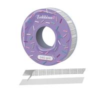 STALEKS PRO BOBBINAIL recambio desechable de lima blanca adhesiva en rollo Expert para Donut dispensador de lima 6mts (Grano 240)