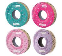 STALEKS PRO BOBBINAIL Set de 4 recambio desechable de lima blanca Papmam Expert para Donut dispensador de lima. Regalo incluido (Todos los Granos).