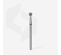 STALEKS PRO - Broca de diamante - Bola (anillo rojo) I Accesorio para cortadores de uñas, puntas para manicura y pedicura aparentes, accesorio de molienda para equipos de molienda eléctricos I Broca