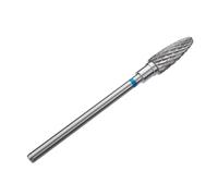 Staleks Pro Broca de metal duro para uñas, dureza azul, cabeza 5 mm, pieza 13 mm