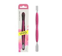 STALEKS PRO by Natury Nails Empujador de cutÍculas con mango de silicona Gummy. Acero inoxidable. UNIQ 10/1
