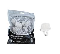 STALEKS PRO by Natury Nails Set de 10 cepillos de manicura con forma de anillo para eliminar polvo o material. Reutilizable.