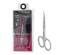 STALEKS PRO by Natury Nails Tijera profesional para cutículas para zurdos. Anillos ergonómicos. Acero inoxidable. Expert 11/1