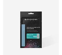 Staleks Pro Exclusivas almohadillas de recambio finas para lima de uñas recta - grano 100, tamaño de lima 140 x 18 mm - Modelo DFEX-22-100 - Paquete de 50 limas