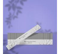 Staleks PRO EXPERT 20 Lima de uñas recta, grano 180/240, doble cara, mineral, para uñas naturales, manicura y lijado fino, 25 unidades