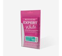 STALEKS PRO Expert 40 - Abrasivos desechables de media luna blanca para base de lima de uñas (grano 100, 30 piezas) - Limas abrasivas de capa de espuma suave para dar forma a uñas artificiales (162 x