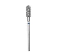 Staleks Pro - Broca de carburo para uñas, redondeada, color azul, diámetro de la cabeza 5 mm, parte de trabajo 13 mm