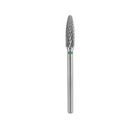 STALEKS PRO fresa de carburo de tungsteno para torno de uñas, broca 4x14 mm. Forma maiz (Grano Grueso)