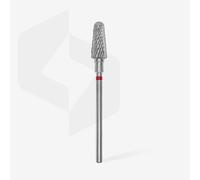 STALEKS PRO fresa de carburo de tungsteno para torno de uñas, broca 6x14 mm. Forma troncocónica Expert (Grano Fino)