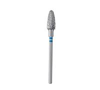 STALEKS PRO fresa para zurdos de carburo de tungsteno para torno de uñas, broca 6x14 mm. Forma maiz (Grano Medio)