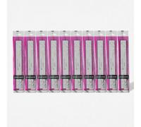 STALEKS PRO Lima de uñas EXPERT 20 recta 100/180 y 180/240 grano - Lima profesional para uñas artificiales y naturales, manicura y pedicura, desechable, embalaje individual (10 unidades, grano 180/240