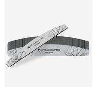 STALEKS PRO Lima de Uñas Mineral Profesional Grano 100 y 180 - Para Manicura y Pedicura, Ideal para Uñas Naturales y Artificiales, Uso Único, Set de 25 Piezas - Staleks Expert (Grano 150/240)