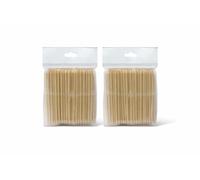 Staleks Pro Palitos de naranja de 110 mm, madera, rosa, paquete de 2 (200 unidades), palitos de manicura desechables para cutículas y cuidado de uñas