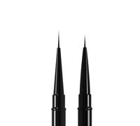 STALEKS PRO Pincel de uñas de doble cara, color negro, para UV, constructor y arte de uñas, serie de pinceles profesionales, 1 unidad (7 mm y 10 mm)