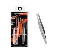 STALEKS PRO Pinza de cejas con bordes anchos e inclinados. Recomendado para cejas gruesas y anchas. Precisa, Acero inoxidable AISI 420. Modelo Expert 20/3