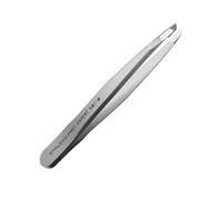 Staleks Pro Pinzas de cejas para mujer, pinzas precisas de punta biselada para dar forma a las cejas y depilación encarnada: herramienta de acero inoxidable para profesionales tipo 4 TE-10/4