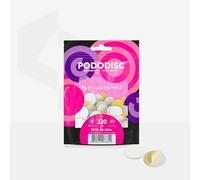 STALEKS PRO Pododisco 50 Discos abrasivos adhesivos base soft PODODISC M EXPERT 20 mm para torno de uñas. Especial pedicuras (Grano 320)