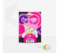 STALEKS PRO Pododisco 50 Discos abrasivos adhesivos base soft PODODISC Talla L EXPERT 25 mm para torno de uñas. Especial pedicuras (Grano 320)