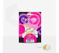 STALEKS PRO Pododisco 50 Discos abrasivos adhesivos base soft PODODISC Talla L EXPERT 25 mm para torno de uñas. Especial pedicuras (Grano 240)