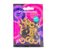 Staleks Pro, Recambios Limas Talones, Podo Discos, Desechables,Adhesivas, 50 pcs, PDFR (Diametro 15 mm, Grano 100)