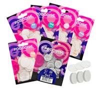 STALEKS PRO Set Pododisco 250 Discos abrasivos adhesivos PODODISC L EXPERT 25 mm para torno de uñas. Especial pedicuras (SET 5 GRANOS + BUFFER)