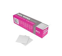 STALEKS PRO Smart nail wipes toallitas limpiadoras de uñas lisas 100% libre de pelusa 400 uds. Blanco