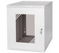 Stalflex Armario en Rack 19" 12U, 450mm, Puerta de Cristal, Gris RC19-12U-450GG