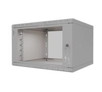Stalflex Armario Rack 19 Pulgadas 6U 450mm Standard - Acero de Alta Resistencia - Bastidor y Armario para Equipos de Red - Armario Rack 19 Compatible con Bandeja Rack - Puerta de Cristal
