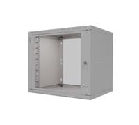 Stalflex Armario Rack 19 Pulgadas 9U 400mm Standard - Acero de Alta Resistencia - Bastidor y Armario para Equipos de Red - Armario Rack 19 Compatible con Bandeja Rack - Puerta de Cristal