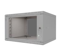 Stalflex Armario Rack 19" 6U 450 mm Gris con Puerta de Cristal | Armario de Red Compacto S-RC19-6U-450GG