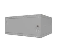 Stalflex Armario rack Stalfex 19" 4U, fondo 450 mm, puerta metálica, gris S-RC19-4U-450MG