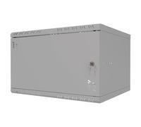 Stalflex Armario rack Stalfex 19" 6U, 450 mm, puerta metálica, gris S-RC19-6U-450MG