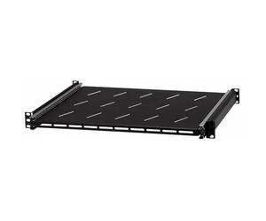 Stalflex Bandeja extraíble 19" 1U, 350 mm, negra | Estante deslizante de extracción total para rack 19" RSR19-1U-350B