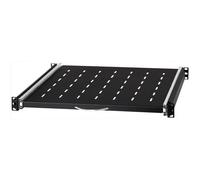 Stalflex Bandeja extraíble 19" 1U, 450 mm, negra – Bandeja deslizante para armarios ICT de 19" RSR19-1U-450B