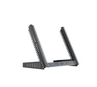 Stalflex Bandeja Rack 19 Pulgadas 10U - Soporte de Sobremesa para Montaje en Bastidor - Bastidor y Armario para Equipos de Red - Servidor Rack con Ángulo de Inclinación Ajustable