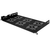 Stalflex Bandeja Rack 19 Pulgadas 1U 250mm - Servidor Rack Hecho De Metal - Bandeja Voladiza Profesional Ventilada para Montaje en Bastidor - Compatible con Armario Rack y Raíles para Rack