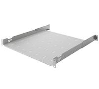 Stalflex Bandeja Rack 19 Pulgadas 1U 450mm - Servidor Rack Hecho De Metal - Bandeja Voladiza Ajustable Universal Ventilada para Montaje en Bastidor - Compatible con Armario Rack y Raíles para Rack