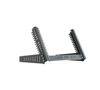 Stalflex Bandeja Rack 19 Pulgadas 6U - Soporte de Sobremesa para Montaje en Bastidor - Bastidor y Armario para Equipos de Red - Servidor Rack con Ángulo de Inclinación Ajustable