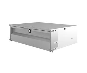 Stalflex Cajón rack 19" 3U, 320 mm, gris – almacenamiento seguro y resistente para armarios rack RD19-3U-320G