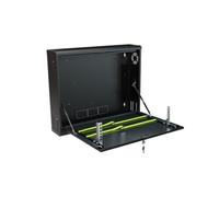 Stalflex CCTV Armario Rack 19 Pulgadas 2U 130mm - Servidor Rack Fabricado en Metal Resistente - Bandeja Rack con Caja con Cerradura