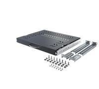 STALFLEX Estante extensible de 19" - 19" Rack Suelo 1U - Espacio adicional para teclado y ratón - Capacidad de carga 30 kg - Ajustable de 350 a 450 mm - Accesorios de armario de red