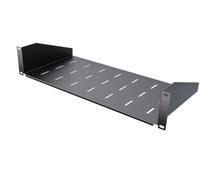 Stalflex Estante para servidores 2U, estantes montados ventilados de 19 Pulgadas para un excelente Aire Acondicionado, Estante de Pared voladizo, Universal para Todos los gabinetes de Red, estantes y
