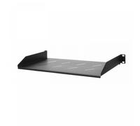Stalflex Estante Rack 19" 1U 270 mm Negro – Bandeja para Rack de 19 Pulgadas Resistente hasta 25 kg con Kit de Montaje E-RSF19-1U-270B
