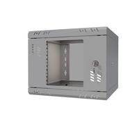Stalflex Gabinete de datos estándar de 10 pulgadas 4U 300 mm, acero resistente, estante y gabinete de equipos de red, gabinete de servidor compatible con estante y rieles de rack, puerta de vidrio